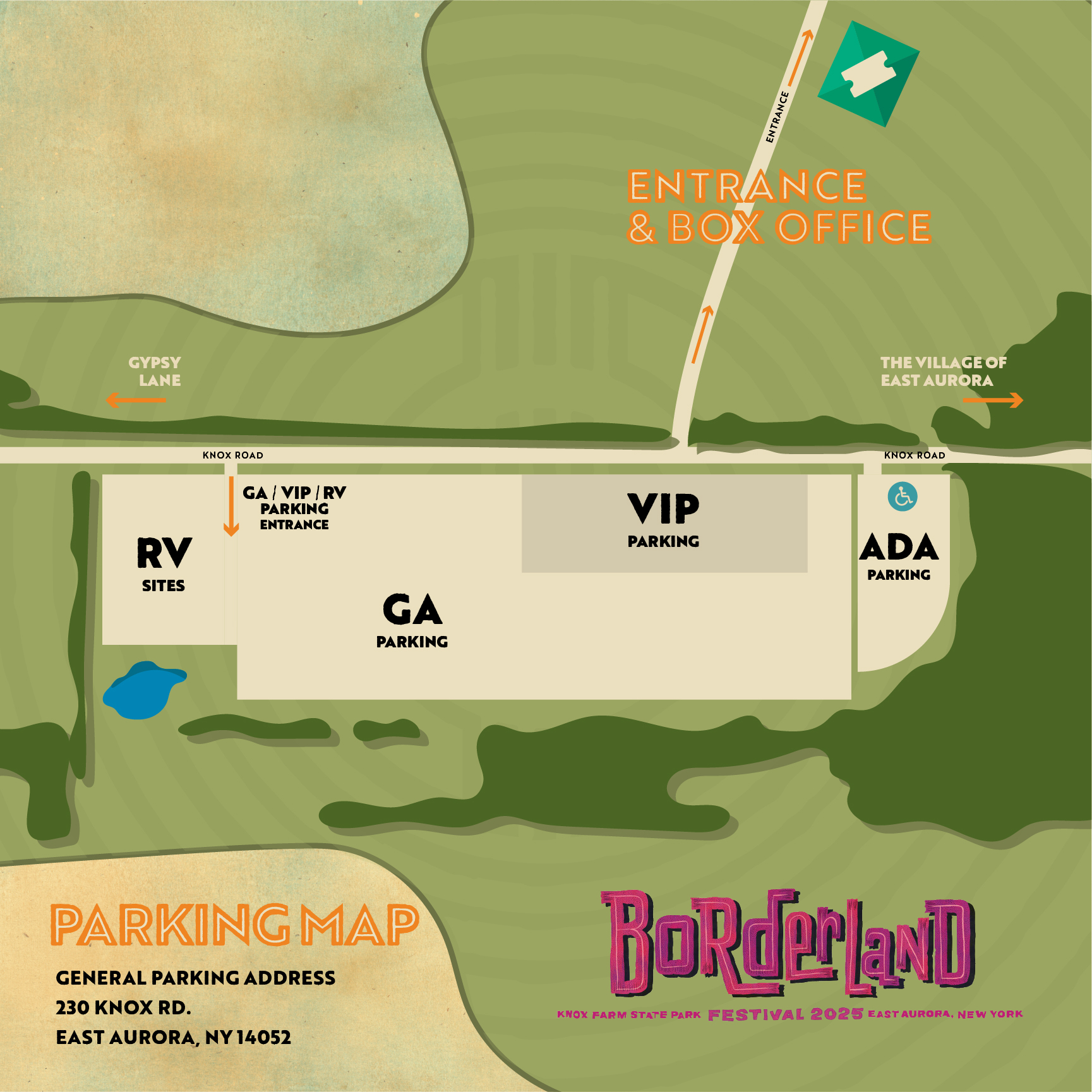 Borderland Festival Map